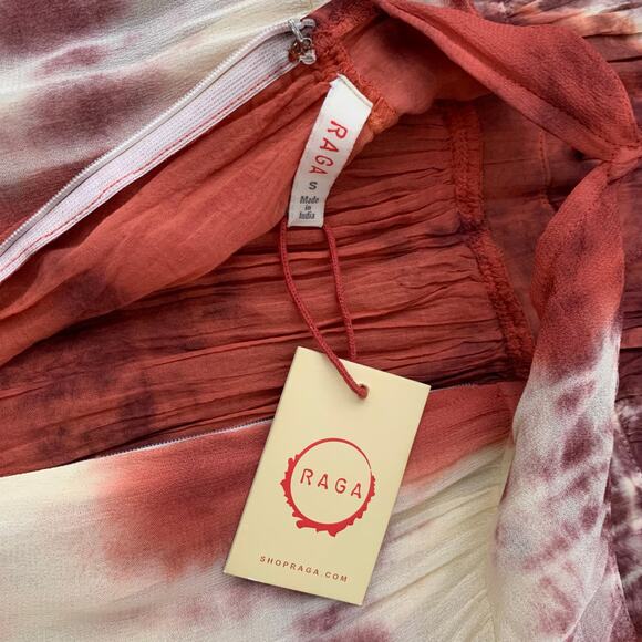 Anthropologie Raga Dress NWT Women's Size Small Ravi Halter Chiffon Tiered Maxi - Picture 6 of 7